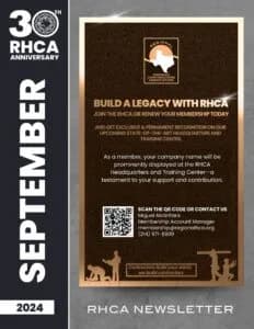 September RHCA Newsletter