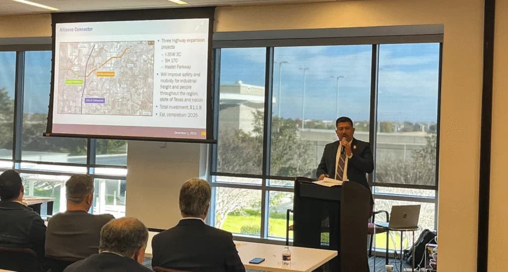 David M. Salazar presenting at the Heavy Highway Forum