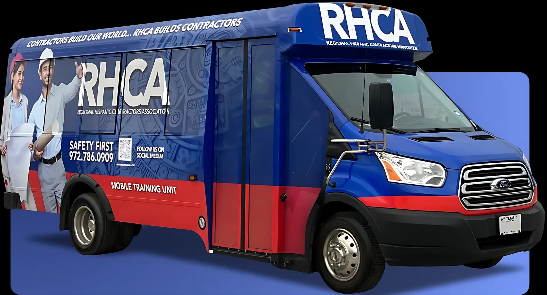 The RHCA Mobile Training Unit bus